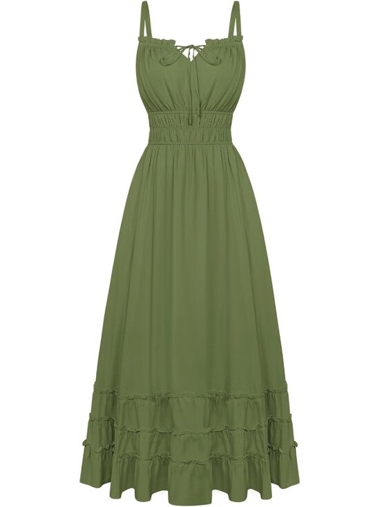 Dresses & Skirts - Boho Flowy Summer Maxi Dress | Women's Milkmaid Sundress | Perfect for Vacations